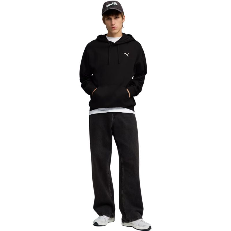 Puma ESS Elevated Relaxed Hoodie Men's Black 692019 01