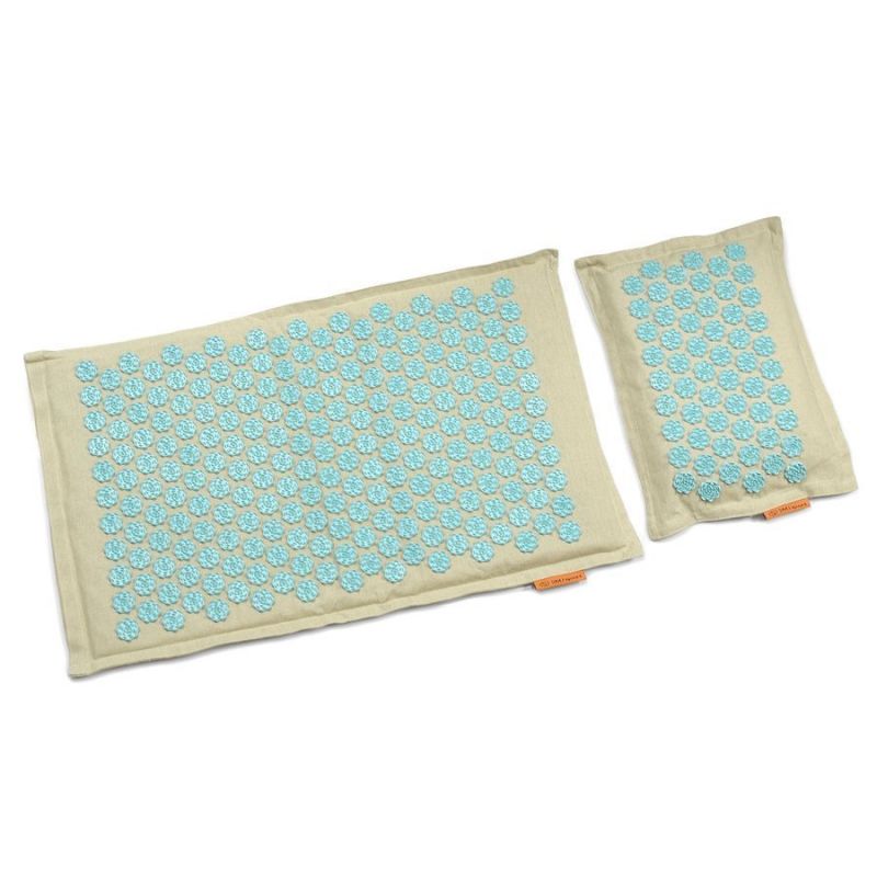 Acupressure mat + pillow SMJ sport YG009 Premium Eco (flax coconut buckwheat) Accessories/Training equipment Your Sports Performance