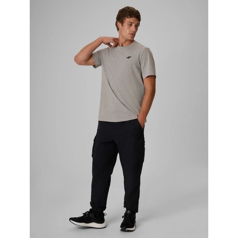 Men's regular plain T-shirt 4F 4FRMM00TTSHM4192-27M