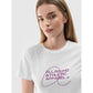 Women's slim T-shirt with print 4F 4FRSS24TTSHF2499-10S *Kategoria tymczasowa Your Sports Performance