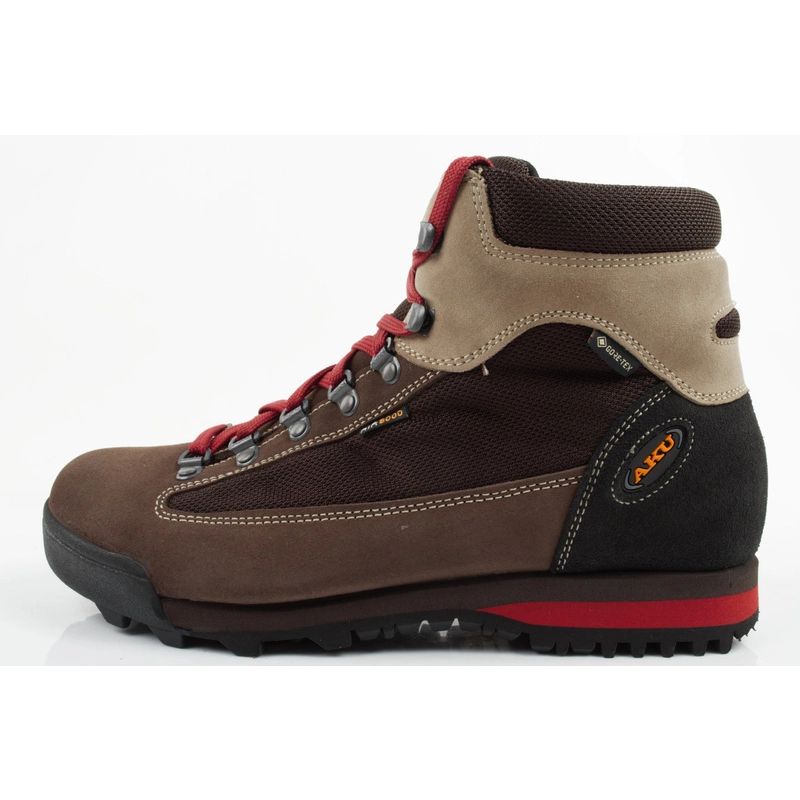 Aku Slope Gore-tex Men's Leather Ankle Trekking Shoes Brown Aku