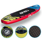 SET - SUP BOARD 135KG INFLATABLE ENERO 300x76x15CM BLACK Accessories Your Sports Performance