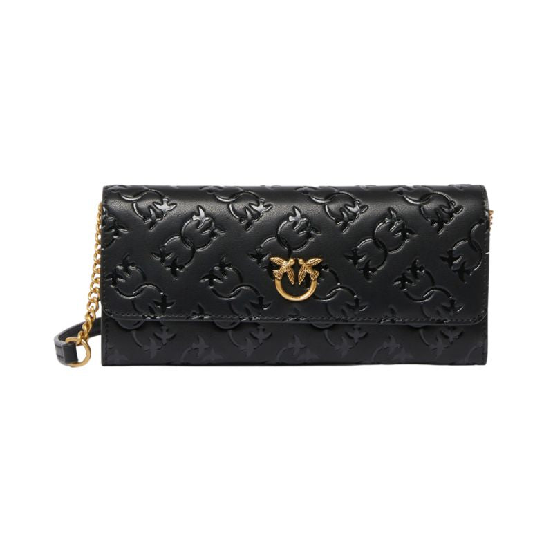 Pinko Love Tiny Birds Women's Leather Wallet C Monogram Black - 103765A1YB-Z99Q Akcesoria i sprzęt koszykarski/Torby i plecaki Your Sports Performance