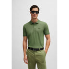 BOSS Pallas Open Green Regular Fit Men's Polo Shirt (50468301-381) Boss