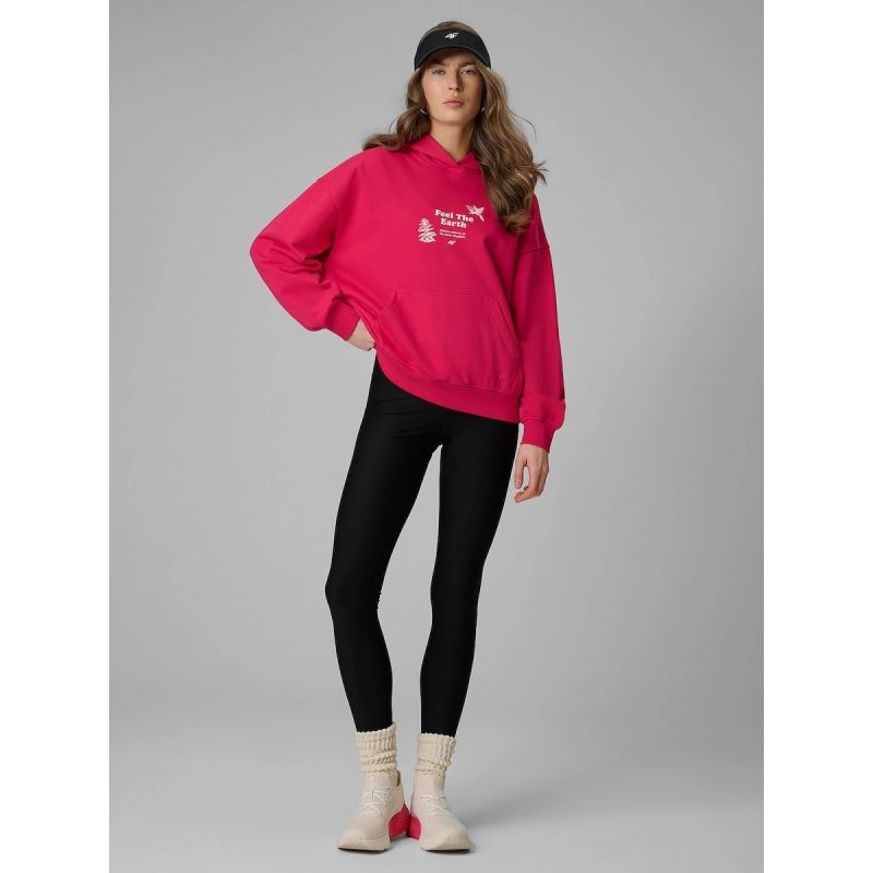 Women's loose sweatshirt with hood 4F 4FRSS26TSWSF2836-53S 4f