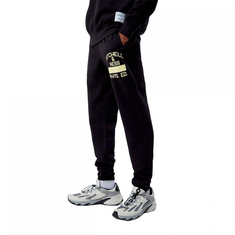 Mitchell &amp; Ness Branded Fashion Graphic Sweatpants M PSWP5533-MNNYYPPPBLCK Clothing/Lifestyle/Trousers, shorts/Mitchell & Ness Your Sports Performance