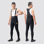 Rockbros YDCK012-1 Long Fleece Bib Tights with Pad Size L - Black Rockbros