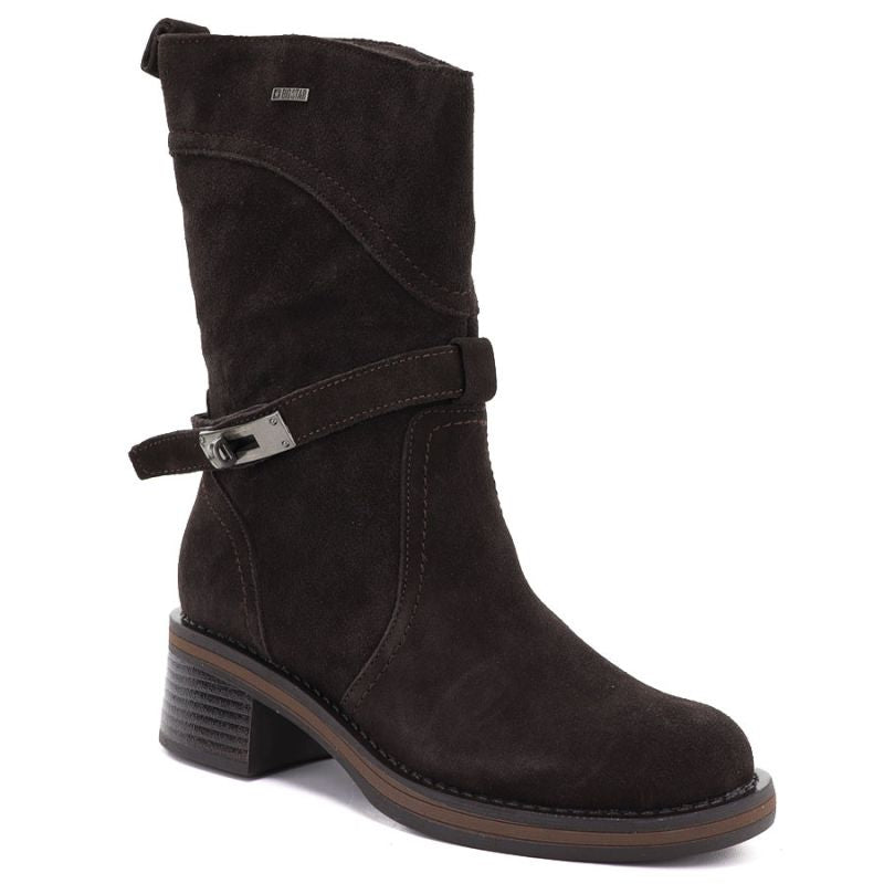 Chocolate Big Star Women's Leather Ankle Boots UU274609