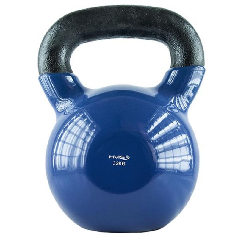 Kettlebell iron covered with vinyl HMS KNV32 BLUE Accessories/Training equipment Your Sports Performance