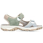 Comfortable women's sports sandals with Velcro colorful Rieker 68866-94 Rieker