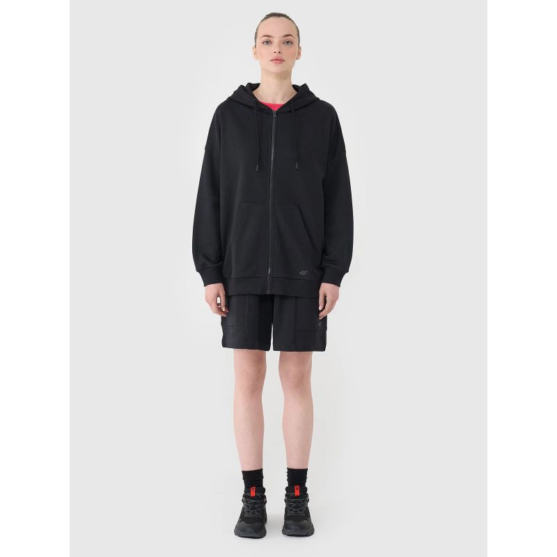 Women's sweatshirt with a zipper and hood 4F 4FRSS25TSWSF2152-20S *Kategoria tymczasowa Your Sports Performance