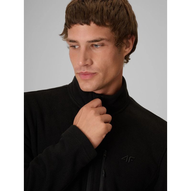 Regular men's fleece with stand-up collar 4F 4FRAW26TFLEM542-20S