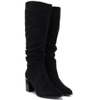 Black women’s block-heel boots Jezzi MR2623-7