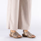 Comfortable women's slip-on sandals in beige Rieker 608D1-60 Rieker