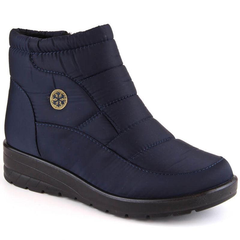 News W EVE437B navy blue wedge snow boots Footwear/Outdoor/News Your Sports Performance