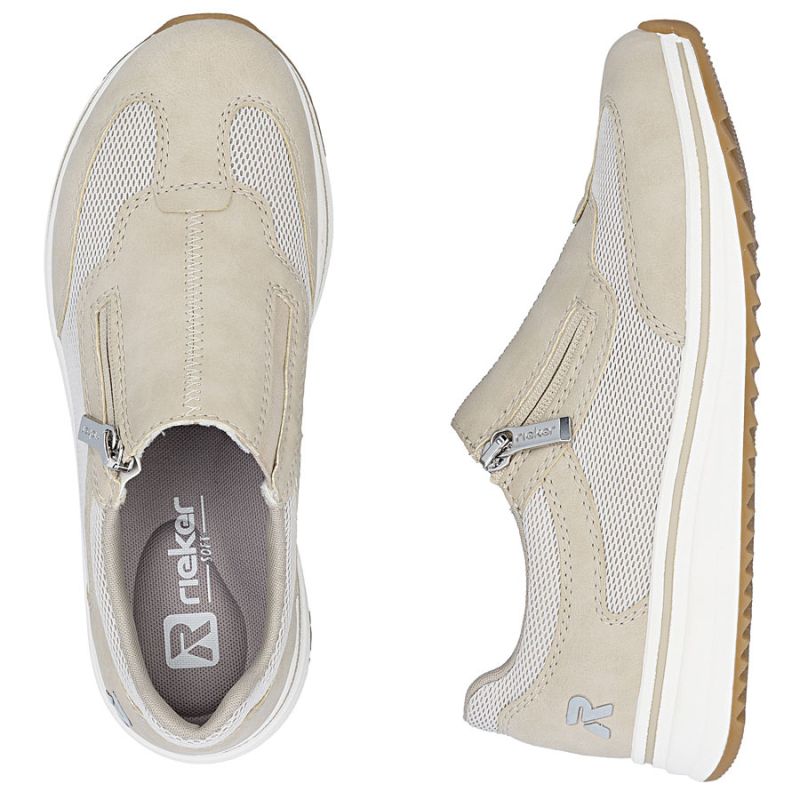 Women's beige high-heeled shoes Rieker L5854-62 To be categorized Your Sports Performance