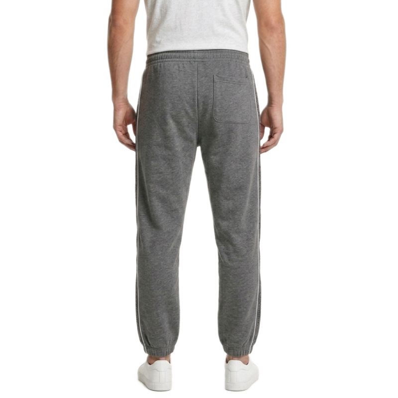 Calvin Klein Fleece Logo Tape Jogger Grey Heather Sweatpants - LZ04LE291G-P7E