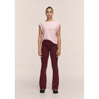 CASALL Sublime Folded Flare Pants, Burgundy