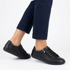 Women's leather barefoot shoes, openwork, black, Gino Fabiani OL38-6 Gino Fabiani