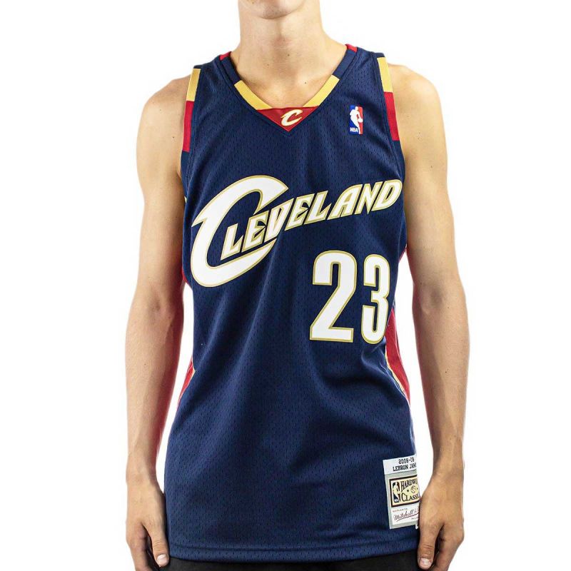 Mitchell &amp;Ness Cleveland Cavaliers NBA Swingman Jersey Lebron James M SMJYGS18156-CCANAVY08LJA Clothing/Lifestyle/T-shirts/Mitchell & Ness Your Sports Performance