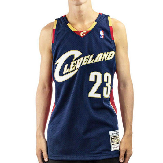 Mitchell &amp;Ness Cleveland Cavaliers NBA Swingman Jersey Lebron James M SMJYGS18156-CCANAVY08LJA Clothing/Lifestyle/T-shirts/Mitchell & Ness Your Sports Performance