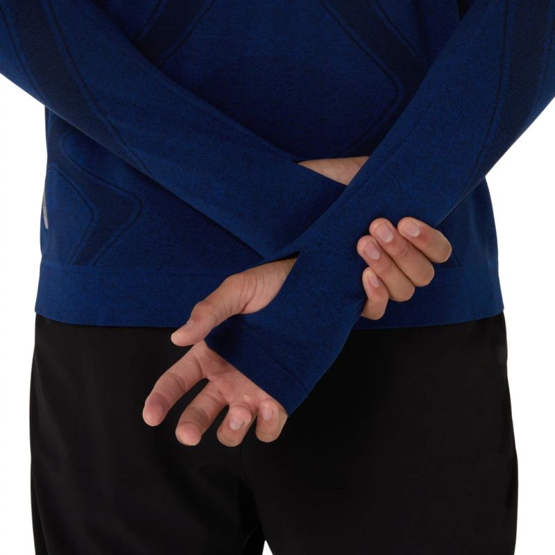 ASICS Road Seamless LS Top 2011D356-400 Navy Blue L In preparation Your Sports Performance