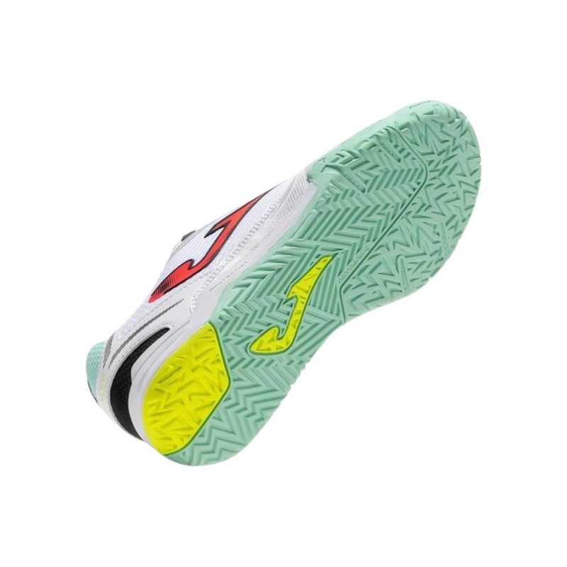 Joma Dribling Indoor 2632 white and turquoise DRIS2632IN football boots