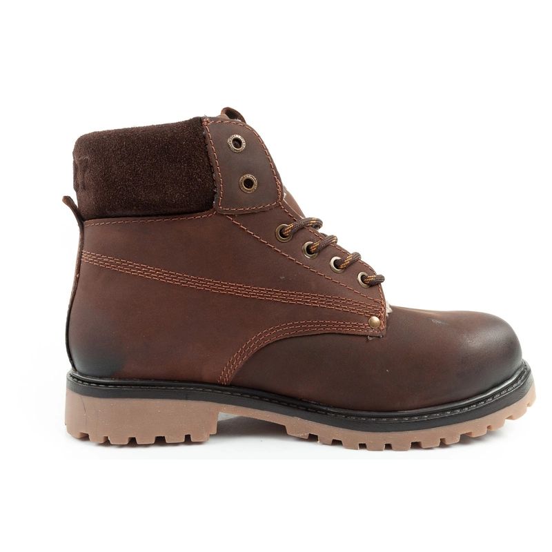 Wrangler Arch men's boots, Chelsea boots, elegant leather, dark brown Wrangler