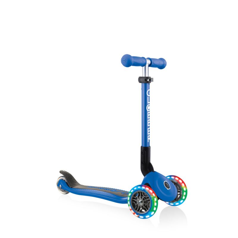 3-wheel scooter Globber Foldable Lights Navy Blue Jr 437-100 Accessories/Skating/Hulajnogi Your Sports Performance