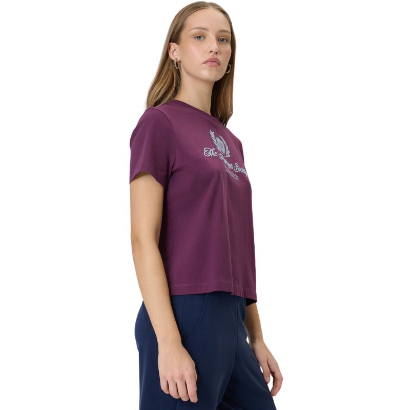 Women's T-shirt 4F F2738 burgundy 4FWSS26TTSHF2738 60S