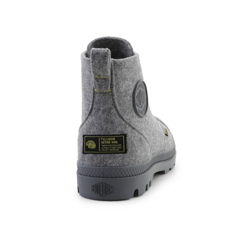 Palladium Pampa Hi Merino shoes 74377-027-M Gray Footwear/Lifestyle/Palladium Your Sports Performance