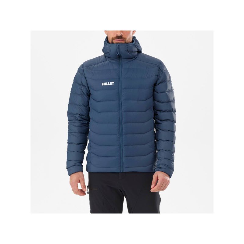 MILLET M Kamet Down Hoodie Jacket Navy Blue Import z PMSport Your Sports Performance