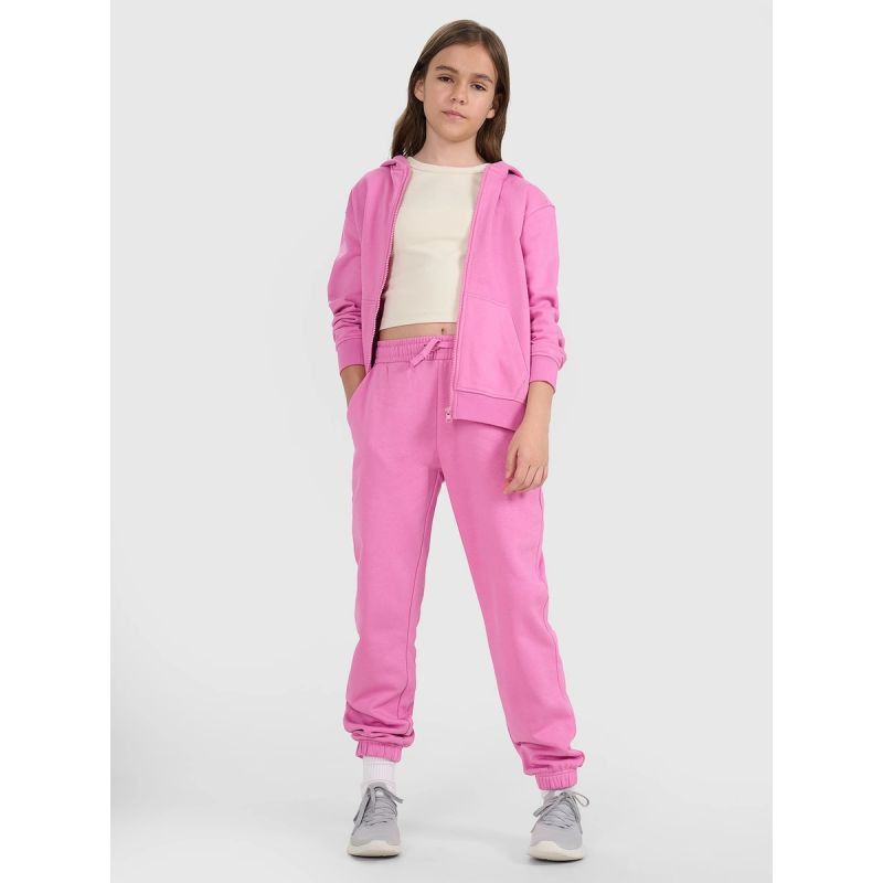 Girls’ 4F Zip-Up Hooded Sweatshirt 4FJRAW25TSWSF2466-54S