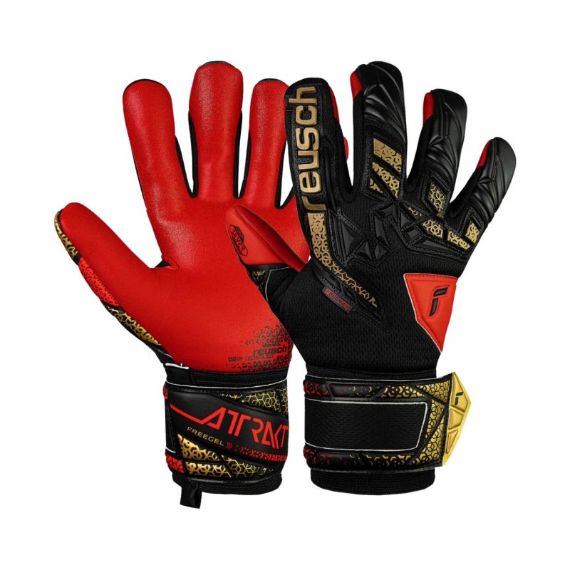 Reusch Attrakt Freegel Silver Jr 5572235 7075 Goalkeeper Gloves Accessories/Gloves Your Sports Performance