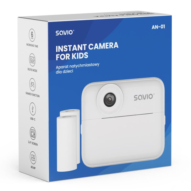 SAVIO INSTANT CAMERA AN-01 Aparaty/Aparaty natychmiastowe Your Sports Performance