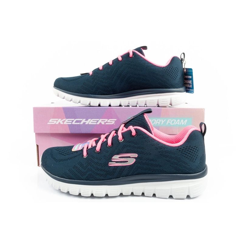Skechers Graceful-Get women's sports shoes comfortable lightweight breathable navy blue In preparation Your Sports Performance