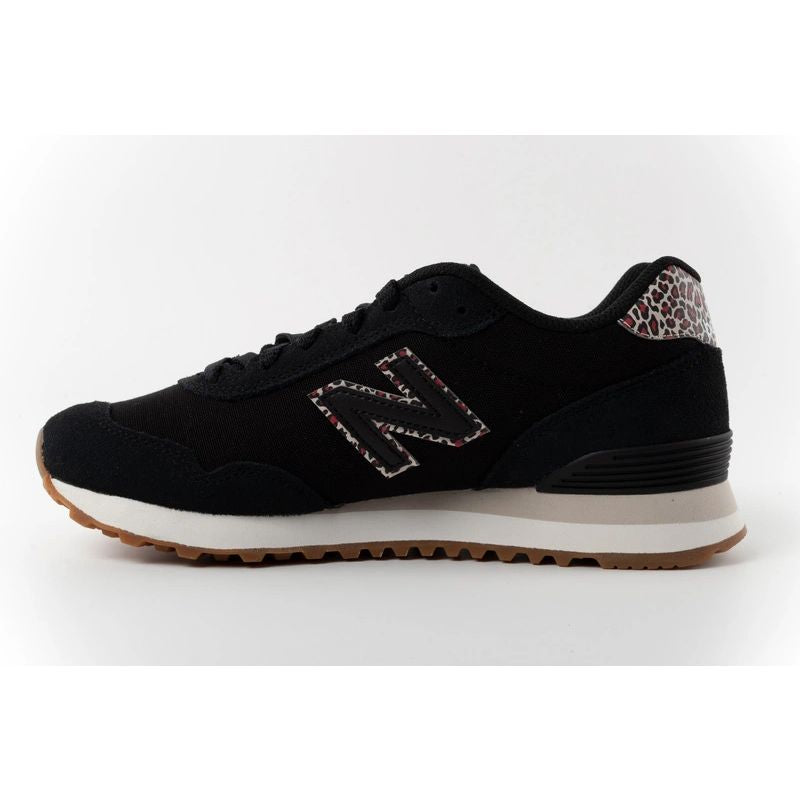 New Balance women’s 515 black suede leather sneakers