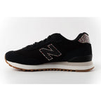 New Balance women’s 515 black suede leather sneakers