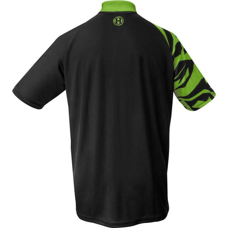 Harrows Rapide Black and Green Polo Shirt In preparation Your Sports Performance