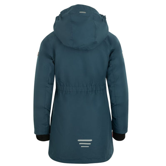 Trollkids Girls Alesund Coat Children's Waterproof Hooded Down Jacket Winter Navy Blue (301-142) Trollkids