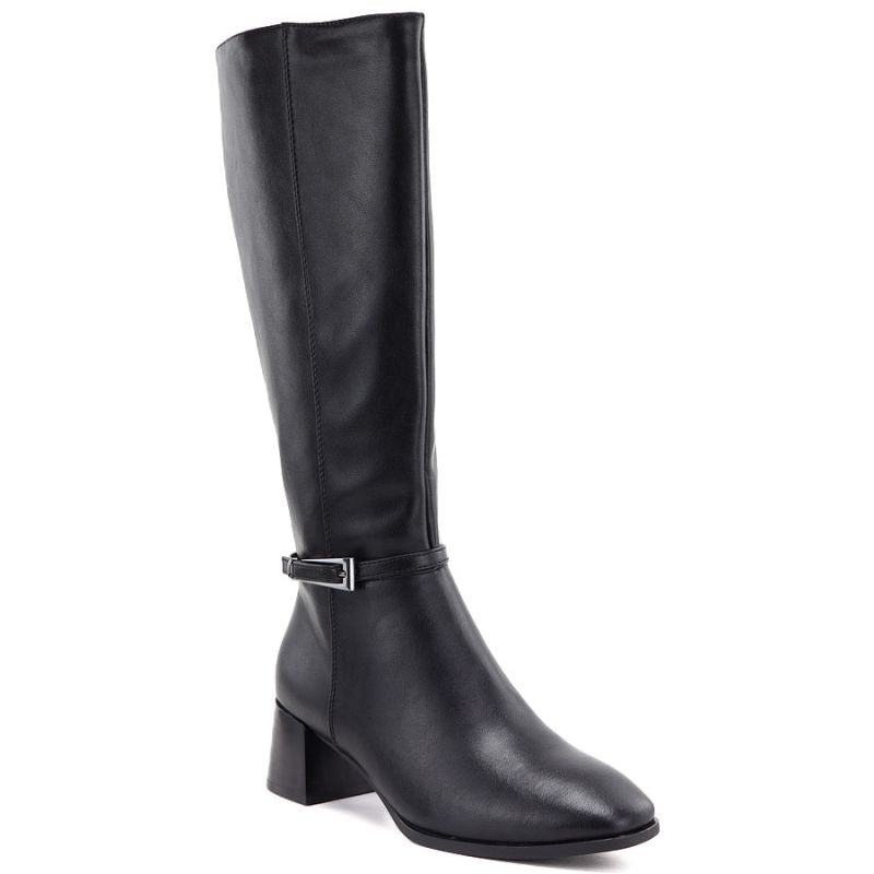 Black Sergio Leone KZ-31-S women's leather high-heeled boots