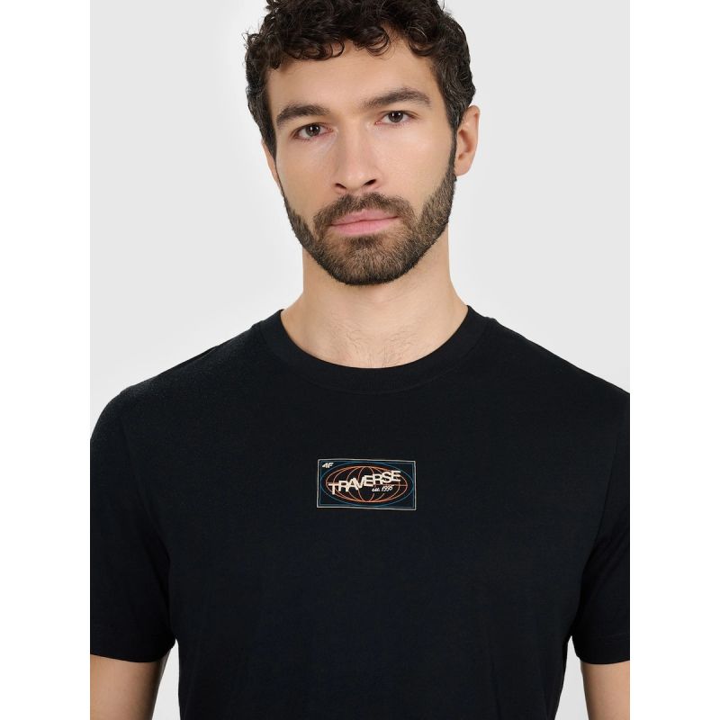 Men's regular printed T-shirt 4F 4FRAW25TTSHM3377-20S 4f