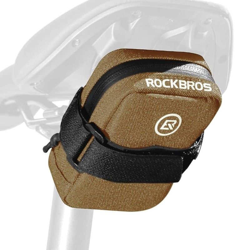 Rockbros bicycle saddle bag brown 0.35l Rockbros/Torby Rowerowe/Torby Podsiodłowe Your Sports Performance