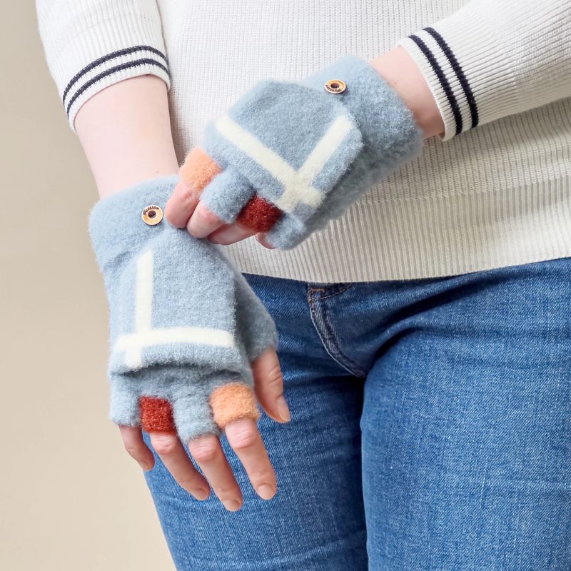 Women's/children's winter telephone gloves - blue Hurtel