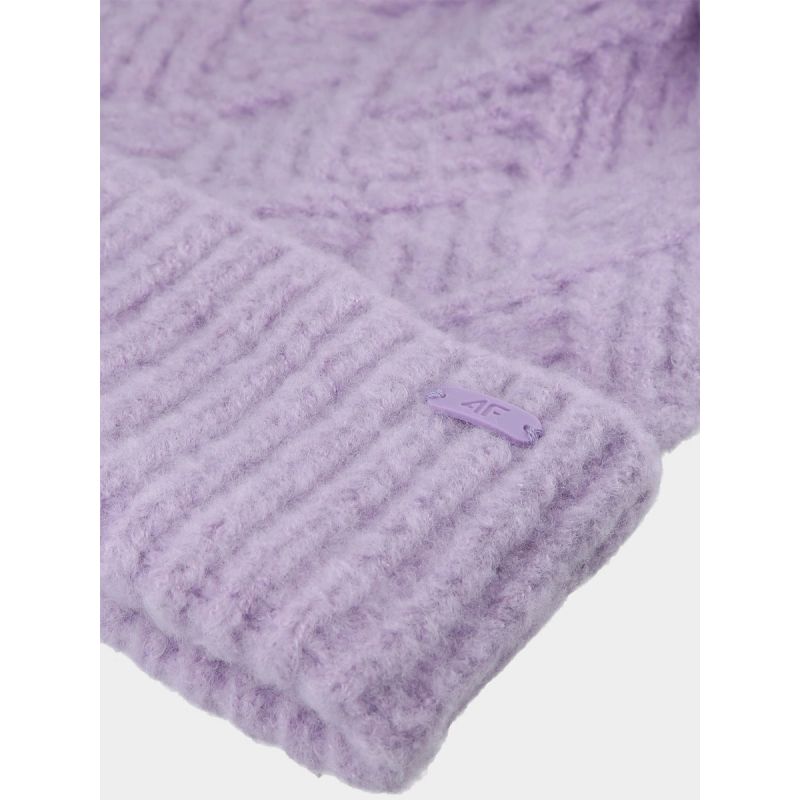 Girls' winter hat with pompom 4F Junior 4FJWAW24ACAPF419-52S *Kategoria tymczasowa Your Sports Performance