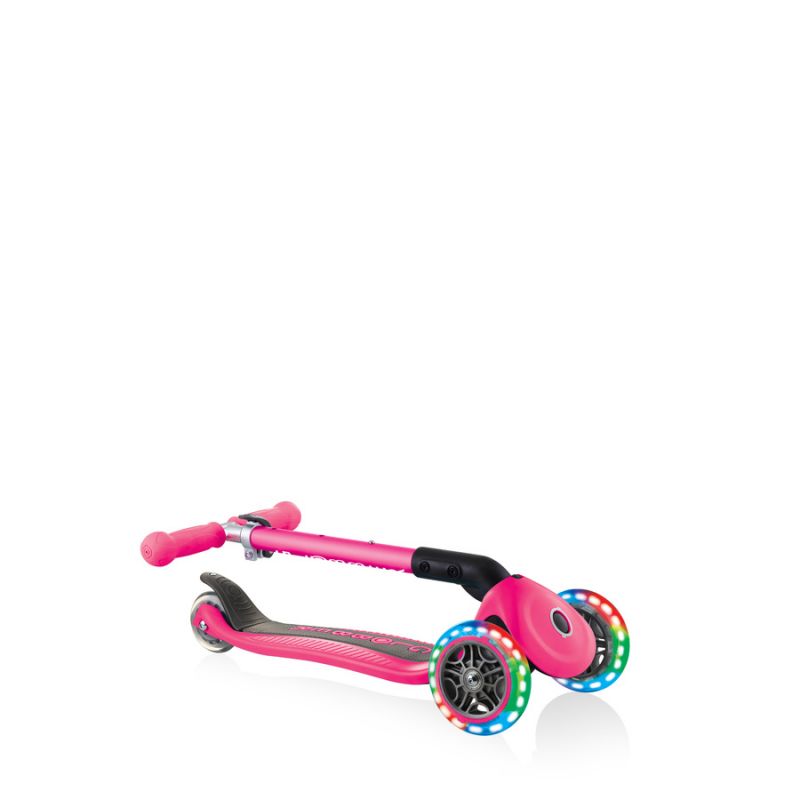 3-wheel scooter Globber Foldable Lights Fuchsia Jr 437-110 Accessories/Skating/Hulajnogi Your Sports Performance