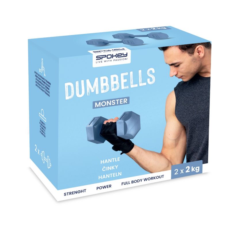 Spokey Monster dumbbells 2x 2 kg SPK-944047 Accessories/Training equipment Your Sports Performance