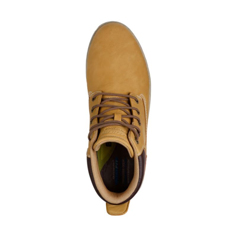Skechers Garlan Deno Men's Shoes Beige 205235 WTN