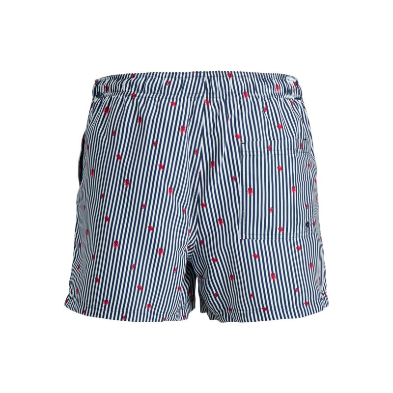Jack&Jones men's JWHARUBA SWIM PRINTS SHORTS 12206537 NAVY BLAZER STRIPES Jack&Jones