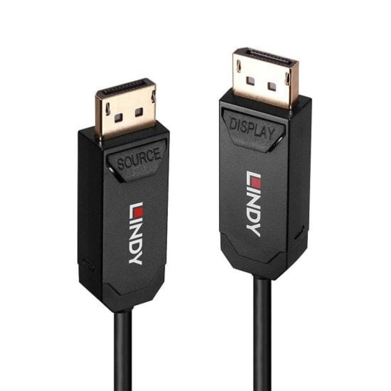 LINDY 50m DisplayPort 2.0 UHBR10 Hybrid Fiber Optic Cable Kable i adaptery/Kable DisplayPort Your Sports Performance